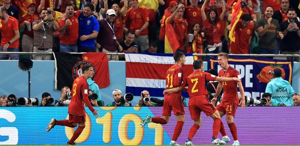 Espanha 7 x 0 Costa Rica: gols e atropelo da Fúria em estreia no grupo E