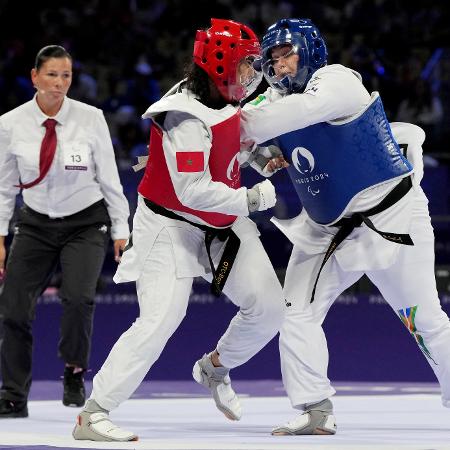 Débora Menezes foi derrotada pela marroquina Rajae Akermach, na categoria + 65kg do taekwondo, das Paralimpíadas