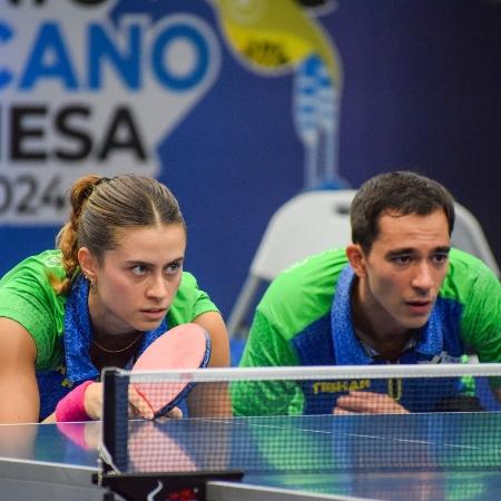 Bruna Takahashi e Hugo Calderano avançam nas duplas mistas do Campeonato Pan-Americano