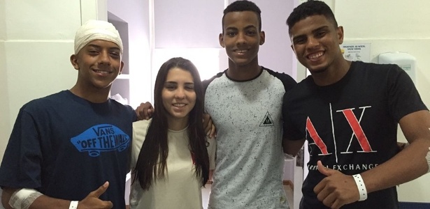 Vinicius, Larissa, Michael e Matheus Luiz receberam alta hospitalar nesta segunda-feira - Divulgação/Vasco