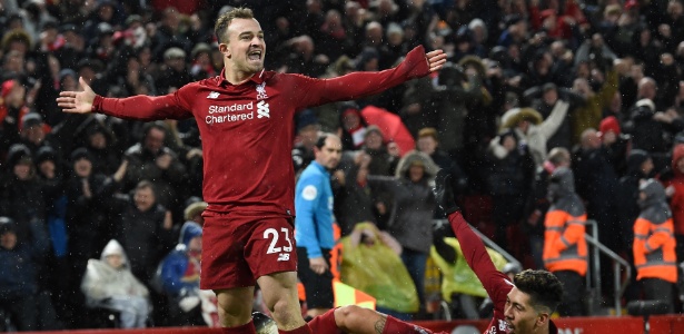 Shaqiri comemora - Paul Ellis/AFP - Paul Ellis/AFP
