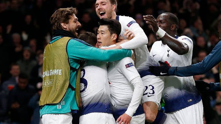 Son comemora Tottenham - Ian Kington/AFP - Ian Kington/AFP