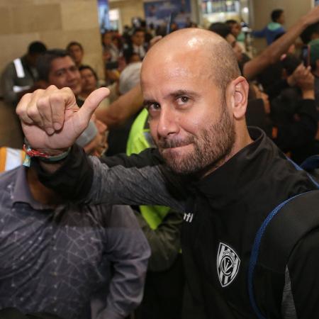 Miguel Ángel Ramírez, preferido do Palmeiras, durante coletiva de imprensa - Cristina Vega Rhor/AFP