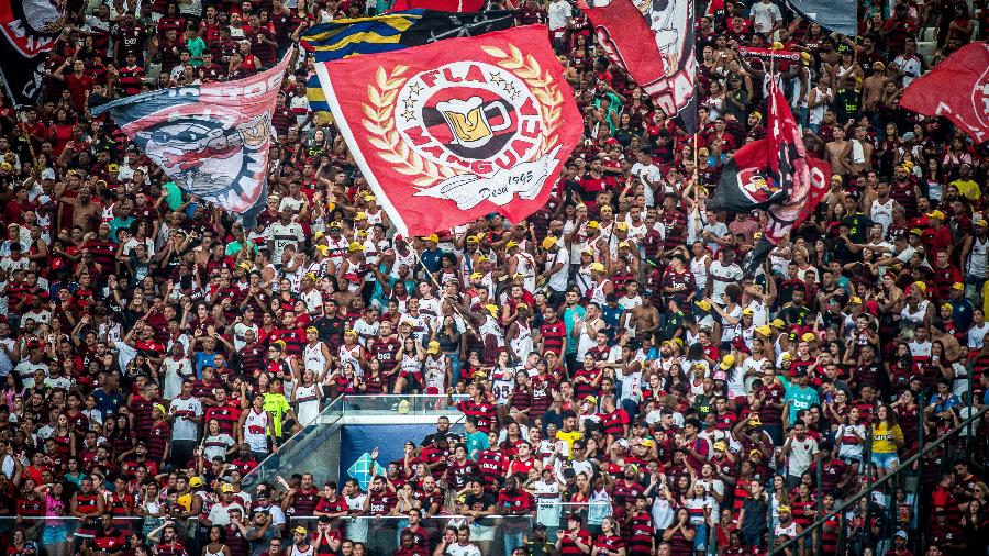 Torcida do Flamengo na partida contra o Macaé, na estreia no Campeonato Carioca - Alexandre Vidal / Flamengo