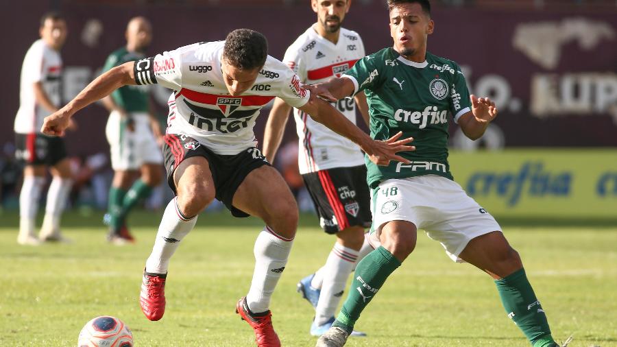 Partida entre Palmeiras e São Paulo, durante o Campeonato Paulista - Marcello Zambrana/AGIF