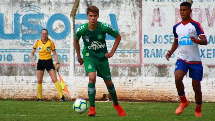 O jogador Diego Ritter já foi convocado para a Seleção Sub-17 após atuações pela Chapecoense - Rafael Bressan/ACF