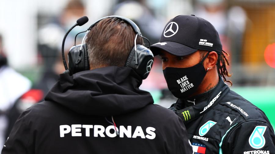 Lewis Hamilton é o líder do campeonato, com 69 pontos de vantagem para Bottas - Dan Istitene - Formula 1/Formula 1 via Getty Images