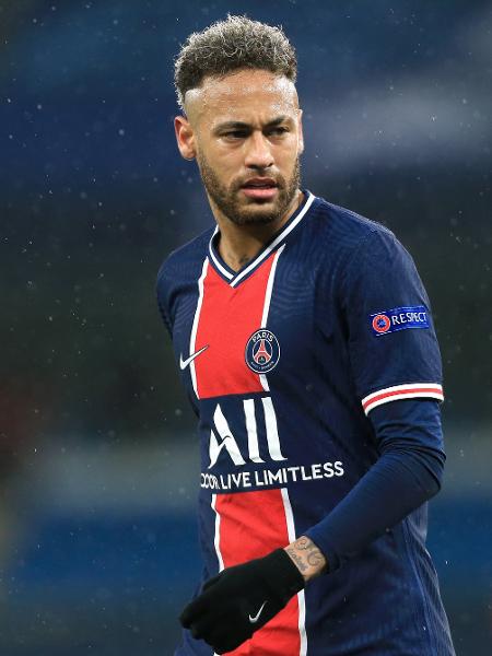Neymar em ação durante partida do Paris Saint-Germain - Simon Stacpoole/Offside/Offside via Getty Images
