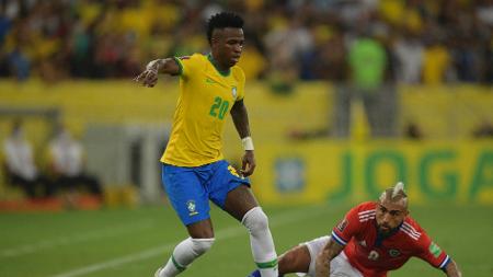 CAMISA BRASIL – VINI JR – BRASIL 4 X 0 CHILE – ELIMINATÓRIAS COPA