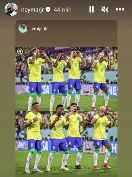 Neymar posta "baila y baila" após vitória da seleção brasileira - Reprodução