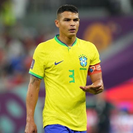 Thiago Silva, durante a partida do Brasil contra a Coreia do Sul - Martin Rickett - PA Images/PA Images via Getty Images