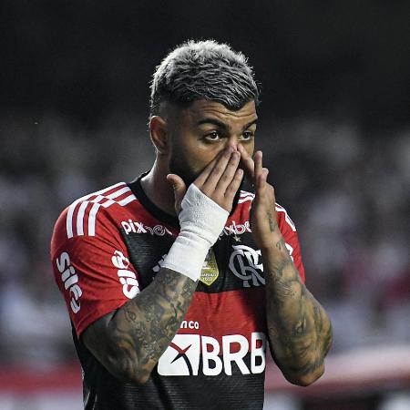 Gabigol, atacante do Flamengo, na final da Copa do Brasil, no Morumbi