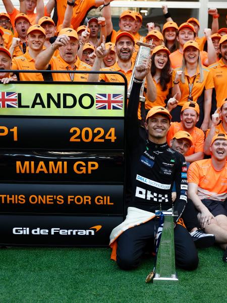 McLaren homenageia Gil de Ferran após vitória no GP de Miami