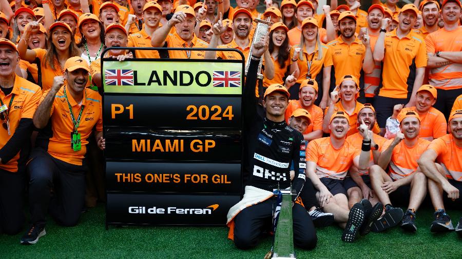 McLaren homenageia Gil de Ferran após vitória no GP de Miami