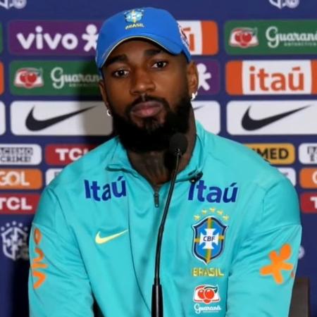 Gerson concede entrevista coletiva na seleção brasileira - Reprodução