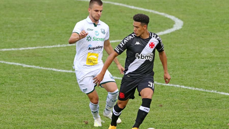 Marquinhos Gabriel, do Vasco, em partida contra a Caldense válida pela primeira fase da Copa do Brasil 2021 - ESTADÃO CONTEÚDO