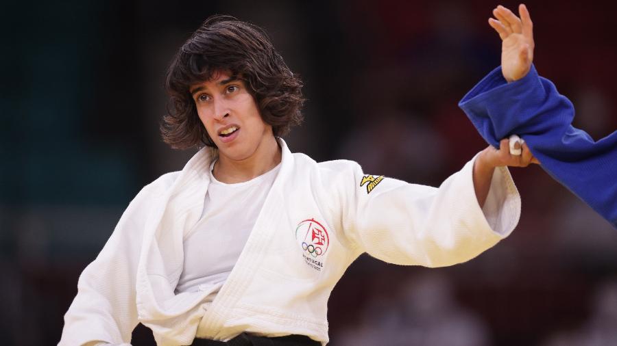 Judoca portuguesa Catarina Costa em ação em Tóquio - Hannah Mckay/Reuters