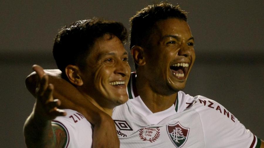 Germán Cano marcou para o Fluminense na partida contra o Vila Nova, válida pela Copa do Brasil - Carlos Costa/Futura Press//Estadão Conteúdo