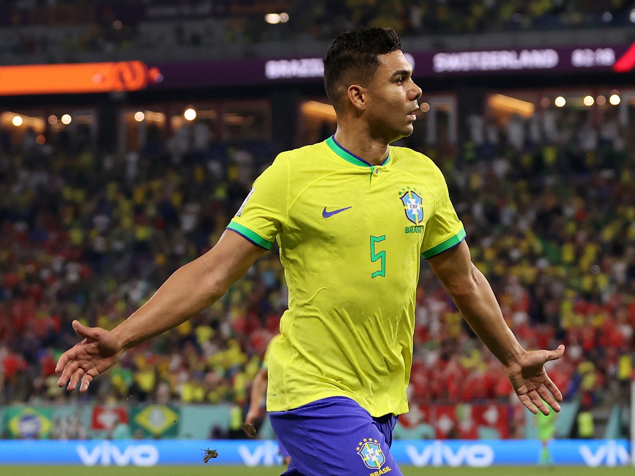 Com golaço de Casemiro, Brasil vence Suíça por 1 a 0 e garante vaga nas  oitavas da Copa, Jornal Nacional