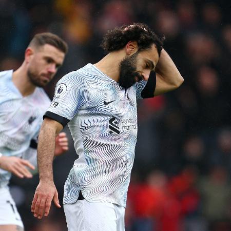 Mohamed Salah ainda perdeu um pênalti na derrota do Liverpool - Charlie Crowhurst/Getty Images