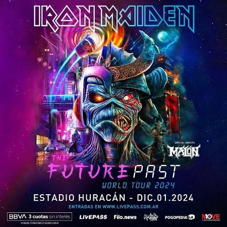 Iron Maiden se apresentará no estádio do Huracán um dia depois da final da Libertadores