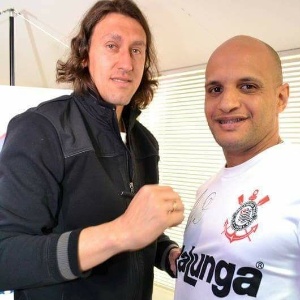 Thiago Kalunga se encontra com Cassio - Arquivo pessoal - Arquivo pessoal