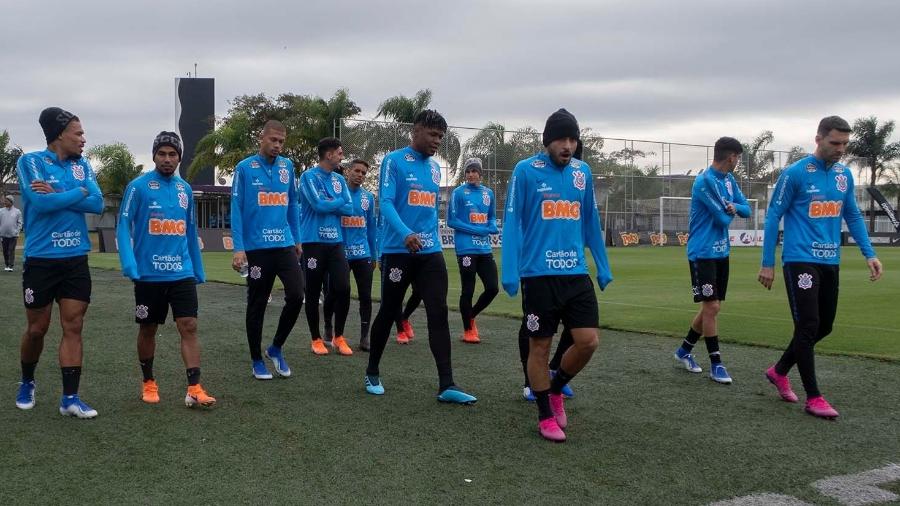 Todos os 31 nomes do elenco treinam sem restrições e têm chances de estar no jogo de domingo - Daniel Augusto Jr/Ag. Corinthians