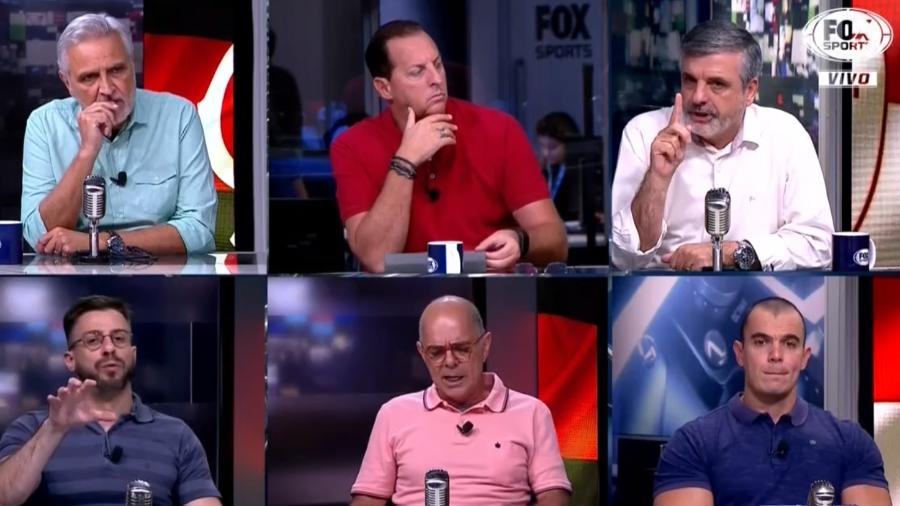 Integrantes do Fox Sports Rádio comentaram a atuação de Patricio Lostau em Grêmio x Palmeiras - Reprodução/Fox Sports