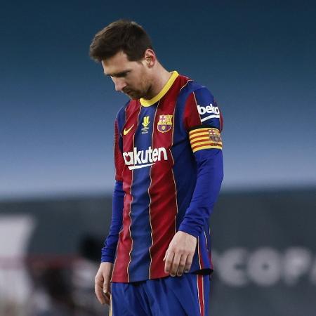 Lionel Messi, durante final da Supercopa da Espanha entre Barcelona e Athletic Bilbao - REUTERS/Marcelo Del Pozo