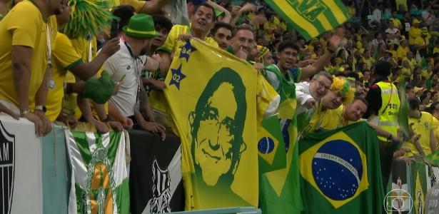 Antes de jogo do Brasil, torcida entra no clima com pintura no rosto - Copa  2018 - Extra Online