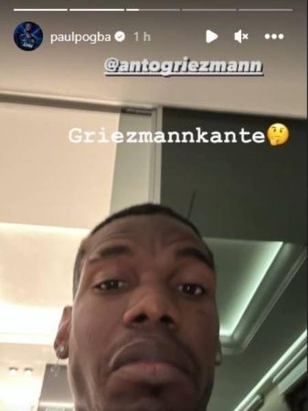 Paul Pogba comparou Grizmann a Kanté - Reprodução/Instagram