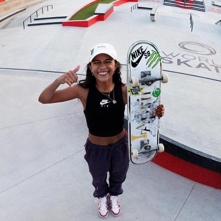 Rayssa Leal (foto) concorre na categoria Atleta de Ação, assim como Filipe Toledo - Divulgação/World Skate