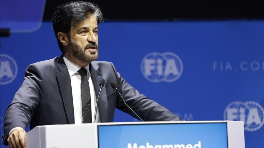 Mohammed Ben Sulayem na abertura da Assembleia Geral da FIA