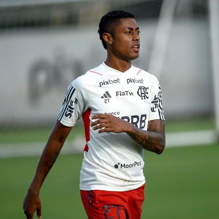 Bruno Henrique participa de treino do Flamengo no Ninho do Urubu - Marcelo Cortes/Flamengo