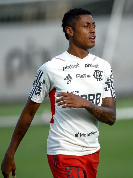 Bruno Henrique participa de treino do Flamengo no Ninho do Urubu - Marcelo Cortes/Flamengo