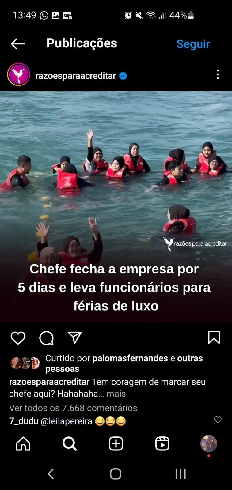 Dudu brinca com Leila Pereira e 'pede' férias aos jogadores do Palmeiras no Instagram