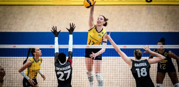 Liga das Nações: Brasil leva susto, mas vence o Canadá por 3 a 0