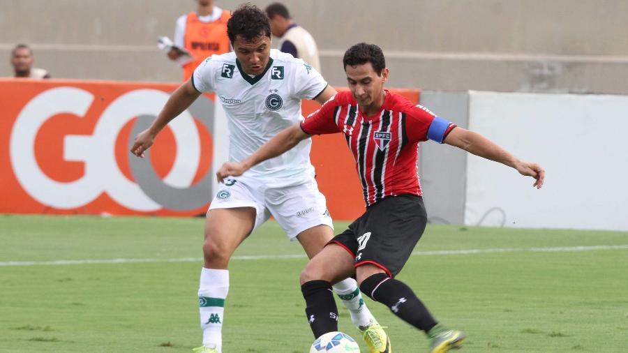 Ganso era o capitão do Tricolor no último embate com o Goiás, no Brasileirão de 2015 - CARLOS COSTA/FUTURA PRESS/FUTURA PRESS/ESTADÃO CONTEÚDO