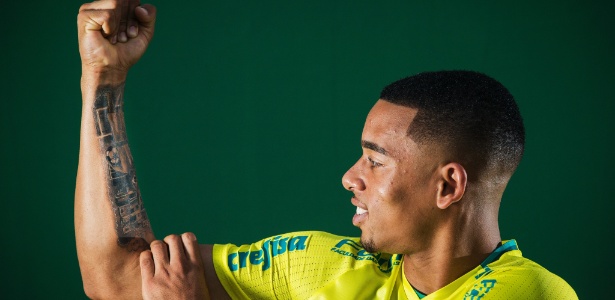 O atacante Gabriel Jesus, do Palmeiras - Eduardo Knapp/Folhapress