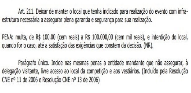 Artigo 211 do CBJD - Reprodução - Reprodução