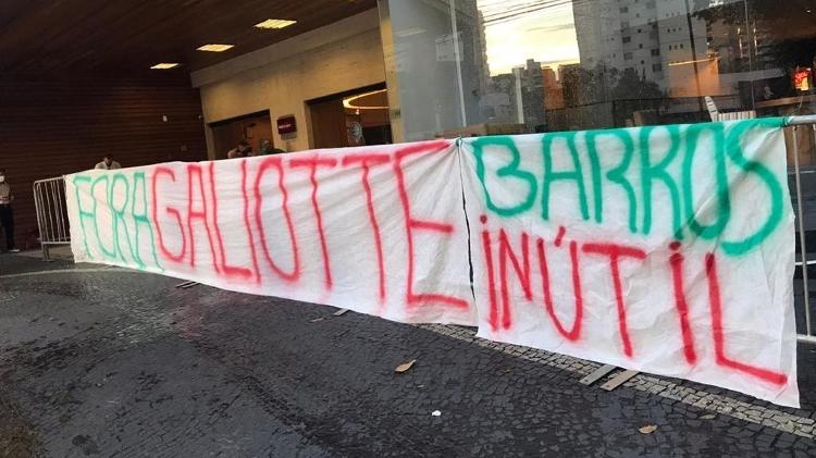 Protest against Palmeiras in Goiânia - Reproduction - Reproduction