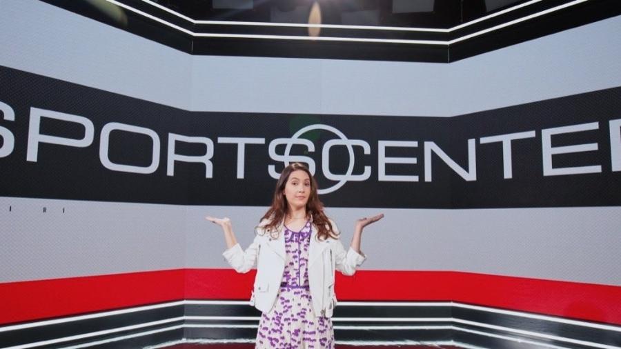 Apresentadora Mariana Spinelli em novos estúdios da ESPN: novidades foram adiadas pela covid-19 - Divulgação/ESPN Brasil