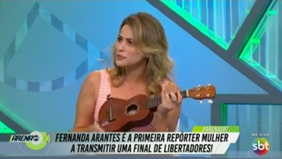 Fernanda Arantes toca em abertura do "Arena SBT" - Reprodução/SBT