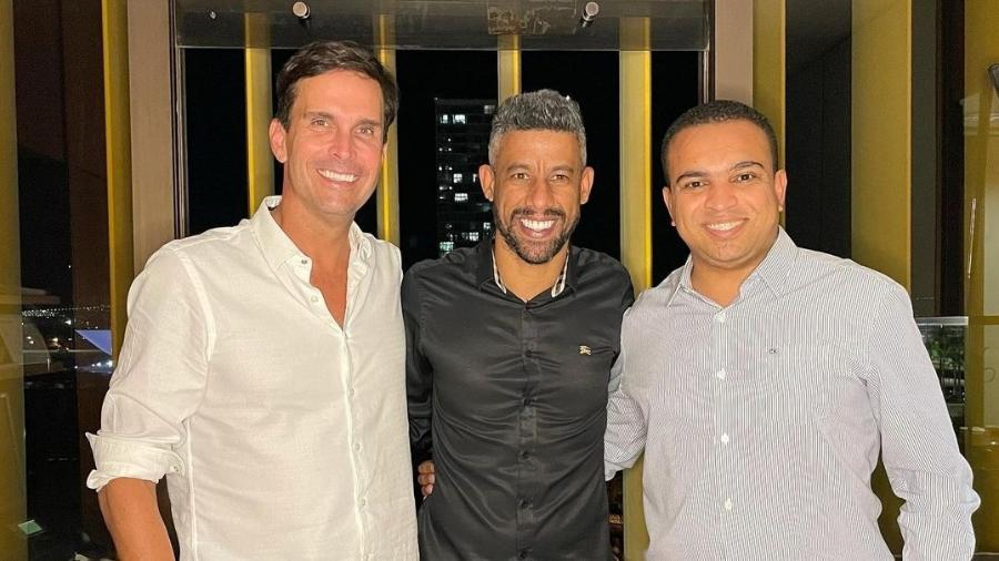 Deputado Luiz Lima, Leo Moura e Welbert Pedro - Reprodução/Instagram