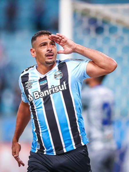Diego Souza marcou mais um gol pelo Grêmio na Série B - Lucas Uebel/Gremio FBPA