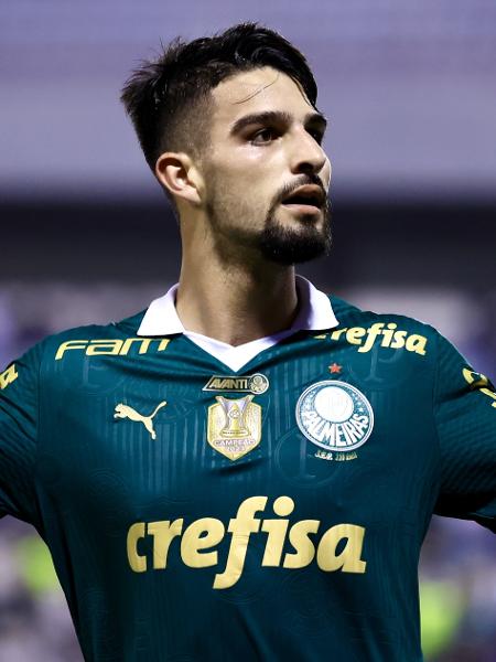 Flaco López celebra gol em Palmeiras x Ituano, jogo do Campeonato Paulista
