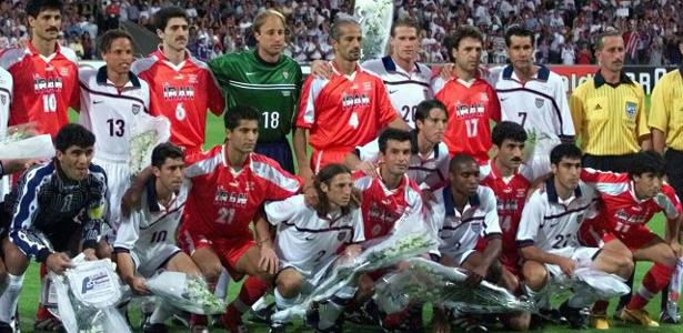 Estados Unidos e Irã fizeram jogo da paz na Copa do Mundo de 1998