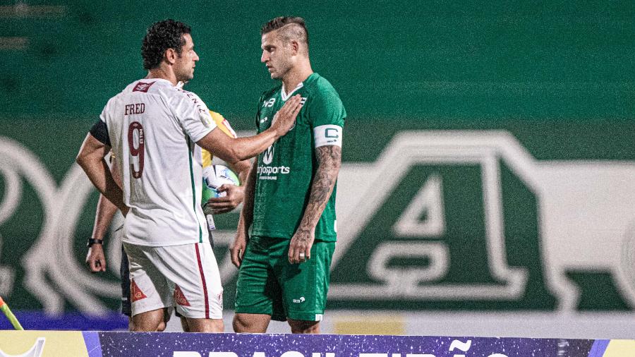 Fred e Rafael Moura lideram Fluminense e Goiás em jogo pelo Campeonato Brasileiro - Heber Gomes/AGIF