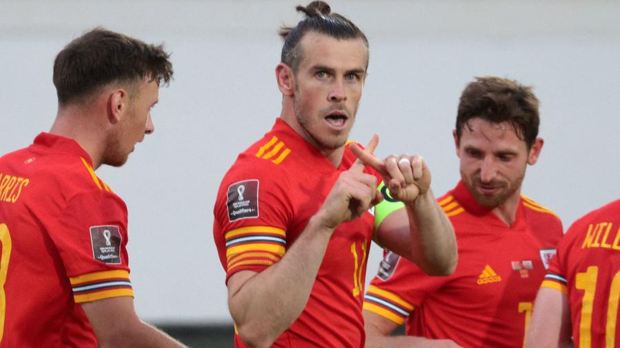 Gareth Bale marcou três gols na vitória de País de Gales contra a Belarus - AFP
