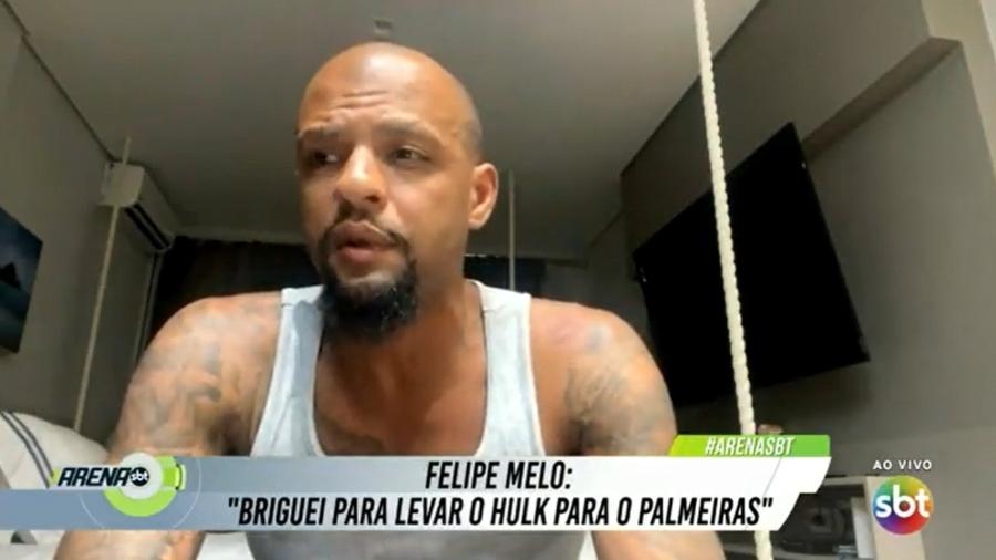 Felipe Melo foi convidado do programa "Arena SBT" - Reprodução/SBT
